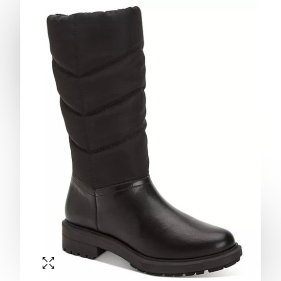 Alfani Women's Black Round-Toe Pull-On Tifany Puffer Boot Size 8.5m - Picture 1 of 7